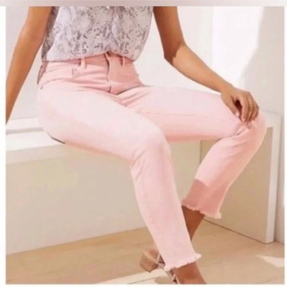 LOFT Modern Skinny Jeans, Color Dusty Mauve, Size 28